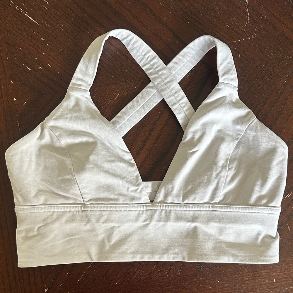 Lululemon Women's White Cross-Back Bralette